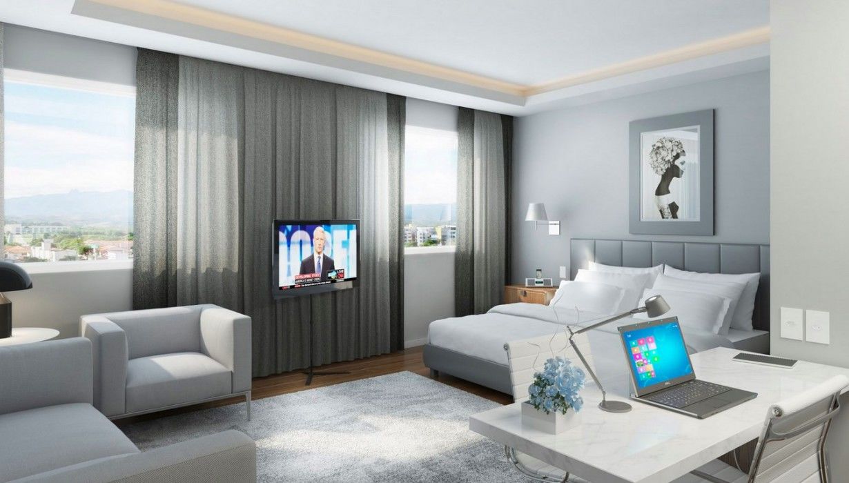 Hotel Atlantico Prime Rio de Janeiro Exterior photo 3D rendering of a hotel room